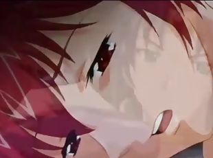 Horny big tits red head anime girl fuck hard