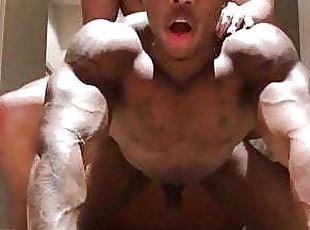 Interracial muscle studs fuck