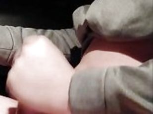 Jerking off while driving! *cumshot at end