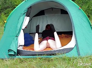 Sweet Angelina In Sweet Nudist Ginger In The Tent