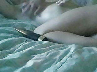 Two teen lesbians play