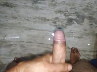 Getting my dick ready for hardcore Sex with hot shower