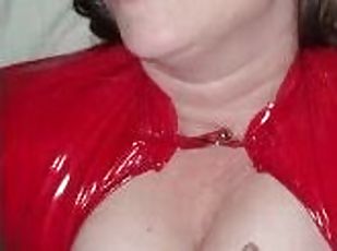 Latex Fetish MILF Hotwife Throat Fucked on Tinder Hookup