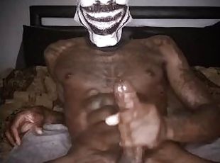 Spooky masturbating and cumshot