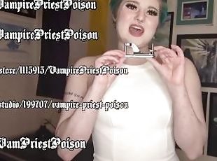 bdsm, fetish, solo, elskerinde, ydmygelse, hvid, femidom, vampyr