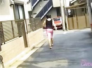 She was going back from work when some guy sharked her skirt