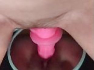 Dildo ride mirror view