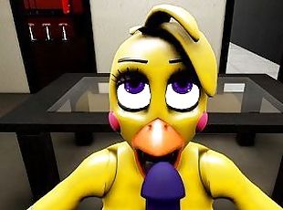 FNAF Sexy Chica Doing Blowjob