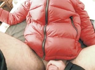 Down jackets anal and cumshot