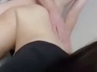 cute slut records herself on snapchat getting her pussy pounded
