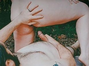 clitoris, in-afara, pisandu-se, public, amatori, jet-de-sperma, fetish, cowgirl, padure, parc