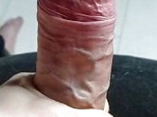 PoV Great hard cock close-up. power jack-off. solo male orgasm