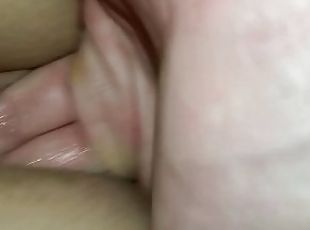 orgasme, pussy, kone, creampie, fingret, ludder, cum