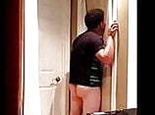 Vocal mixed race dude sucked dry at the gloryhole
