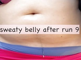 after run sweaty belly 9 - glimpse of me