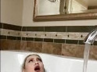 Teen experiments with faucet teaser