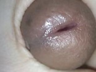 Precum Dick Tip Wet Urethra Play PinkMoonLust Loves to Squeeze BBC Cock Penis Masturbation Real Love