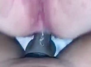 BBC destroys young BBW ass