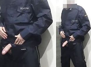 Security Guard masturbate at work