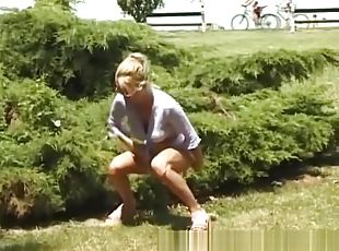 young teens pissing in public