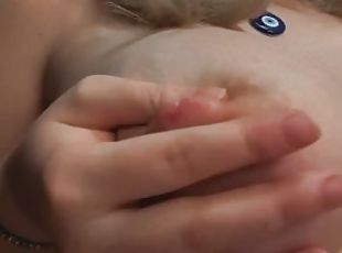 BLONDE TIKTOK SLUT PIERCEDNOODLE PLAYS WITH HER NIPPLES