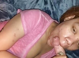 Blow job interracial gf tattooed penis of the green tequila worm making her gag