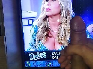 Mature blonde amateur pornstar makes this big cock jerk and cum
