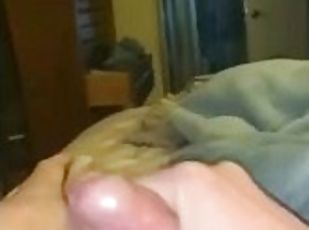 Quick self tug cumshot!