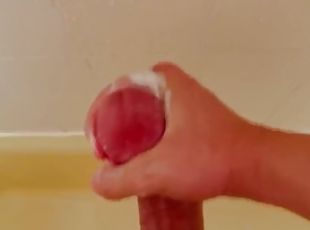 bading, onani, amatør, cumshot, stor-pikk, tenåring, handjob, cum, petite, dusj