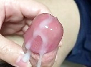 Korean guy's self-edging and ruined cumshot