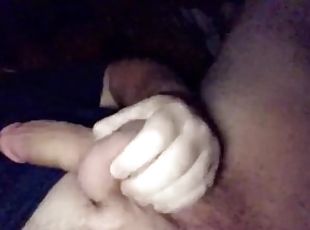 Short clip of me stroking my cock