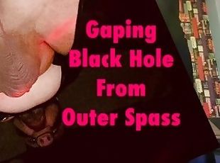 Gaping Black Hole From Outer Spass