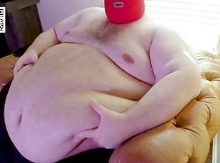 Bearhemoth Huge Belly Jiggle plus Slow Motion - Giant six foot four, 702+ pound Superchub!