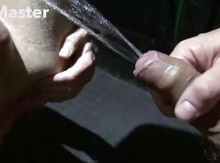Watersports and bareback piss fucking a slave in a sling with uncut cock FULL VIDEO