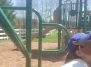 Young college latina slut skipping class to suck a bbc in the park