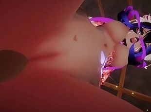 [VRChat] Rooftop 2! 100 Sub Special. Ahegao Big Ass Hentai Mommy lets me cum in her ass and mouth!