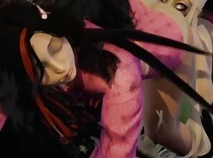 Daki futa x Nezuko dominant demon