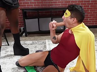 Submissive IR bottom bareback fucked in cosplay