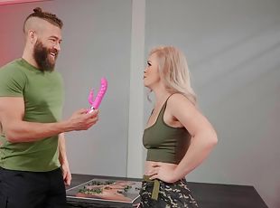 Hot soldier girl Kay Carter fucks weird guy