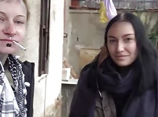 Czech Streets Dude Fucks Sisters