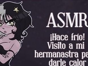 ASMR Español ???? Calentando la cama de mi hermanastra en una noche fría