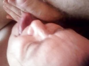 Closeup of Jen Sucking on Johns Cock