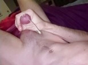 Jerkoff and huge cumshot slowmo