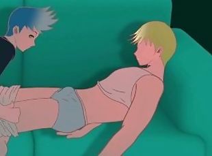gej, anime, hentai, młodzi, bielizna-underwear