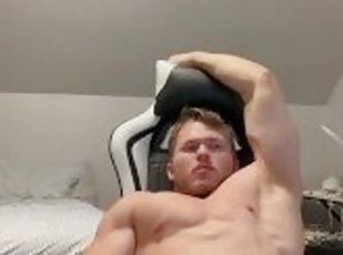 Jock jerks off and demands ONLYFANS: chadonlyfans