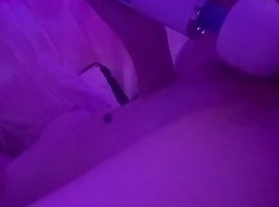 Petite girl solo vibrator orgasm