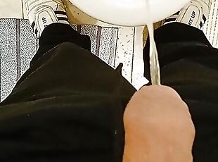 pissing with small thin foreskin cock #13