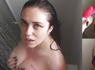 tetas-grandes, masturbación, orgasmo, coño-pussy, amateur, brasil, tetas, a-solas, tatuaje