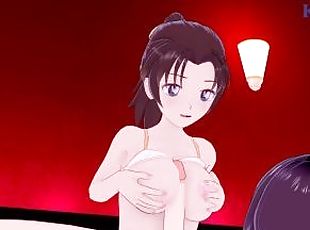 Kazuha Toyama and I have intense sex in a love hotel. - Detective Conan Hentai