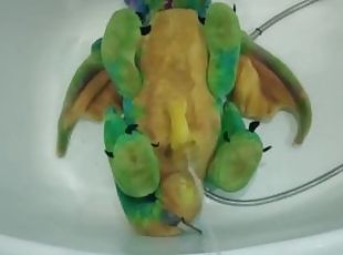 Plush Dragon unfolds for me to pee on